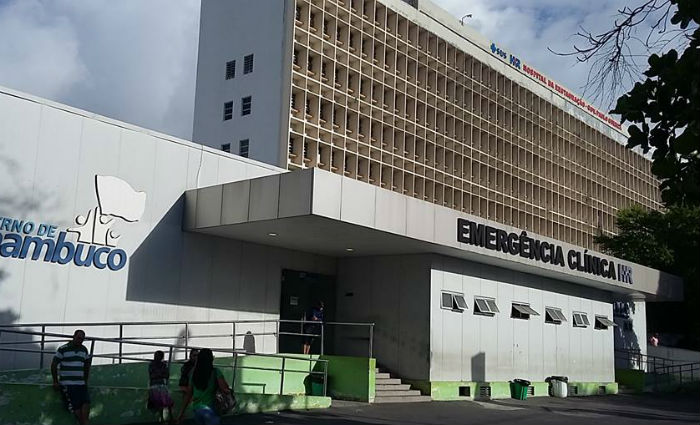 Entrada de emergência do hospital