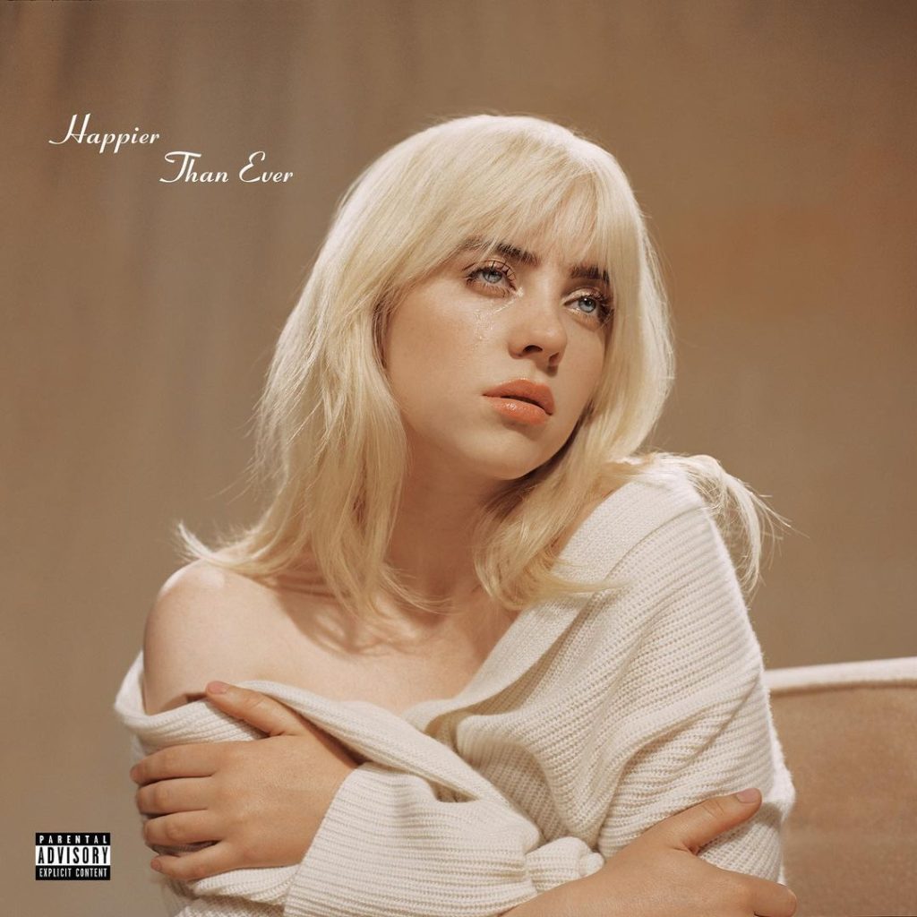 Capa oficial de “Happier Than Ever” 