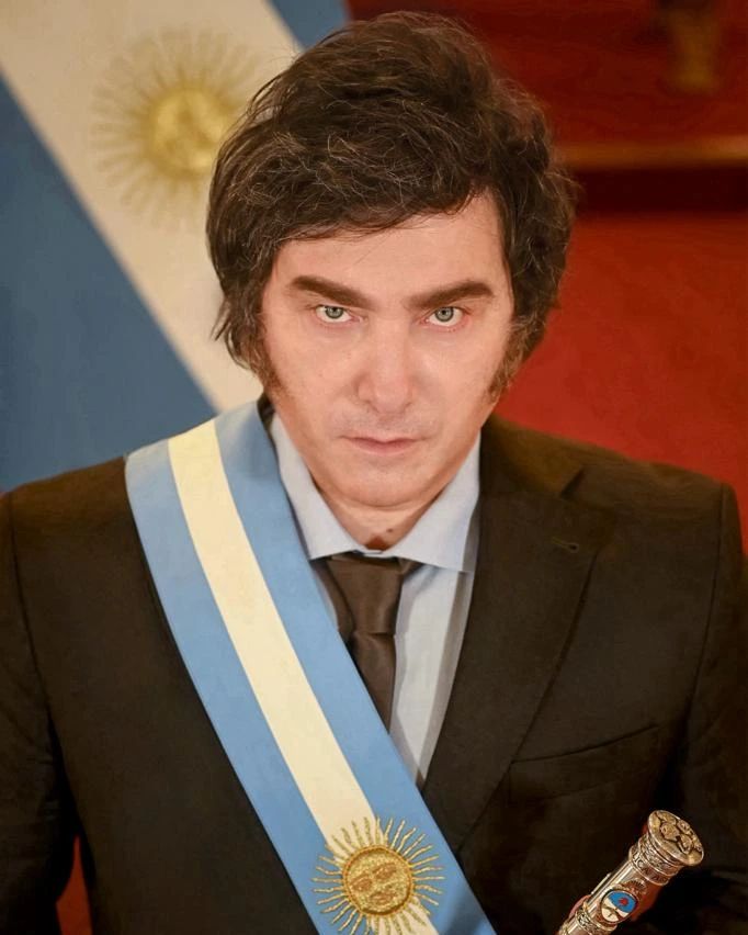 Javier Milei e o atual presidente da Argentina