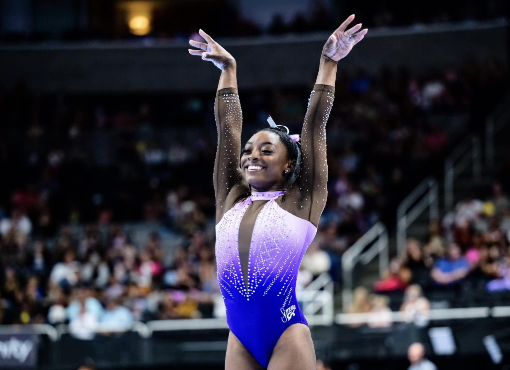 A ginasta Simone Biles foi adotada aos 5 anos 