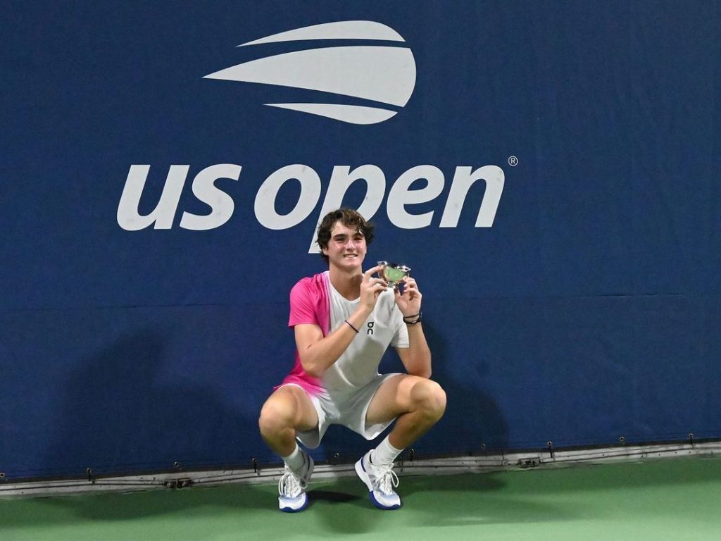 João Fonseca durante partida no USA Open 