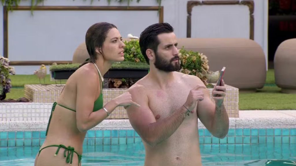 Momento em que brothers do BBB24 são punidos. Foto: Reprodução/Globo.