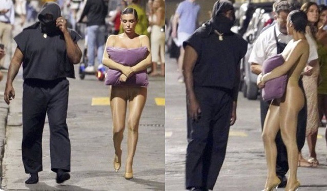 Kanye West e Bianca Censori na Itália