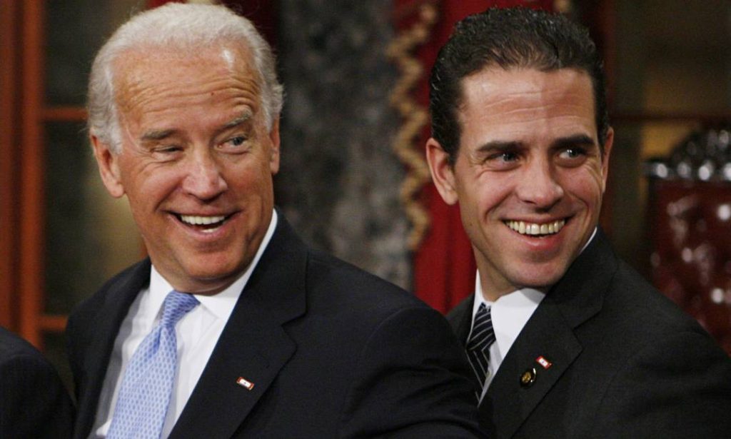 O presidente dos EUA Joe Biden e seu filho Hunter Biden