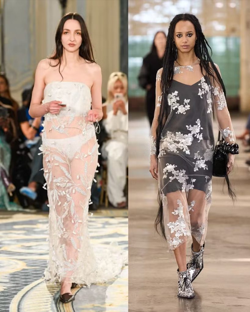 Transparência: looks com sobreposição na LFW