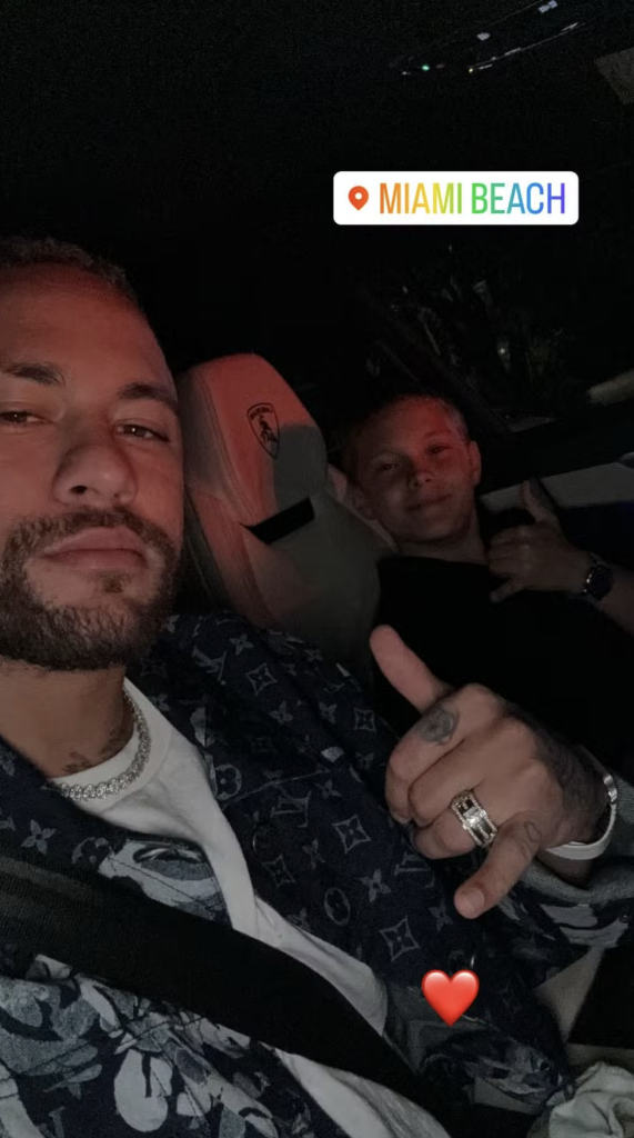 Neymar e Davi em Miami