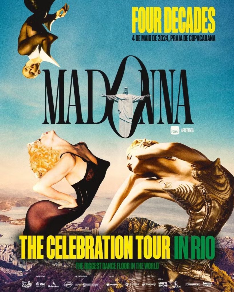 Cartaz do show da Madonna no Rio de Janeiro 