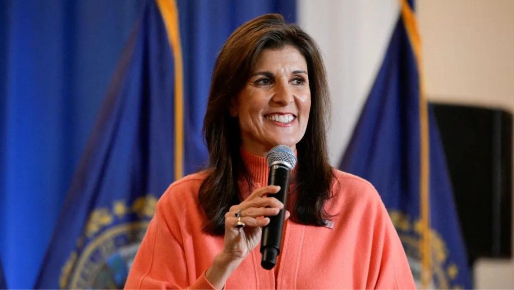 Foto de Nikki Haley em Candidatura