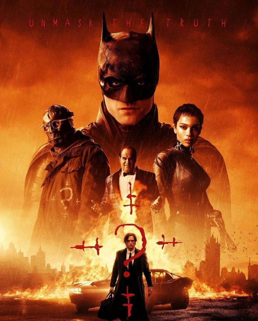 Cartaz de divulgação de “The Batman” em 2022