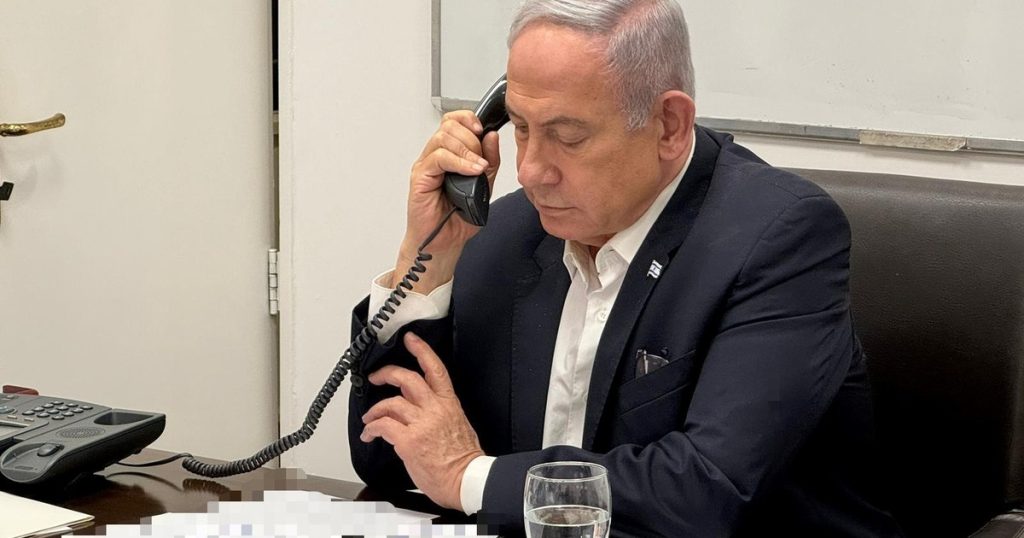 Netanyahu no telefone com Biden