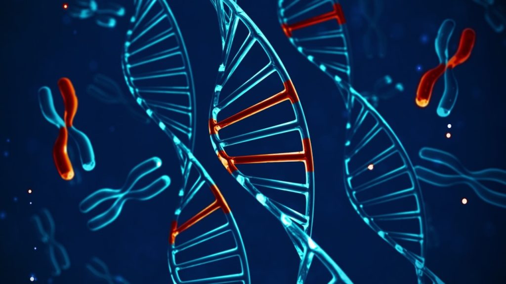 representação dos telômeros e a base estrutural do DNA