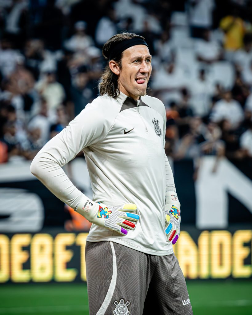 Cassio em jogo pelo Corinthians