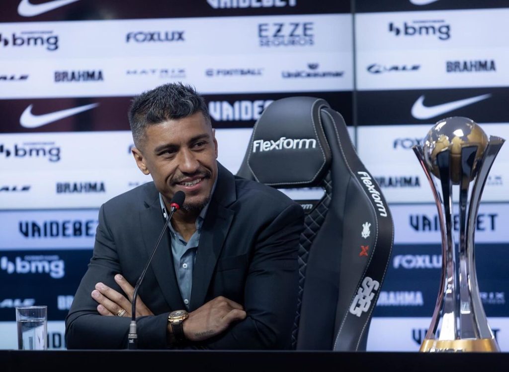 Paulinho durante a coletiva