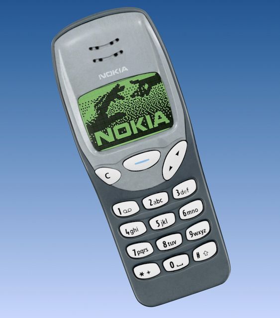 Modelo original do Nokia 3210, lançado em 1999