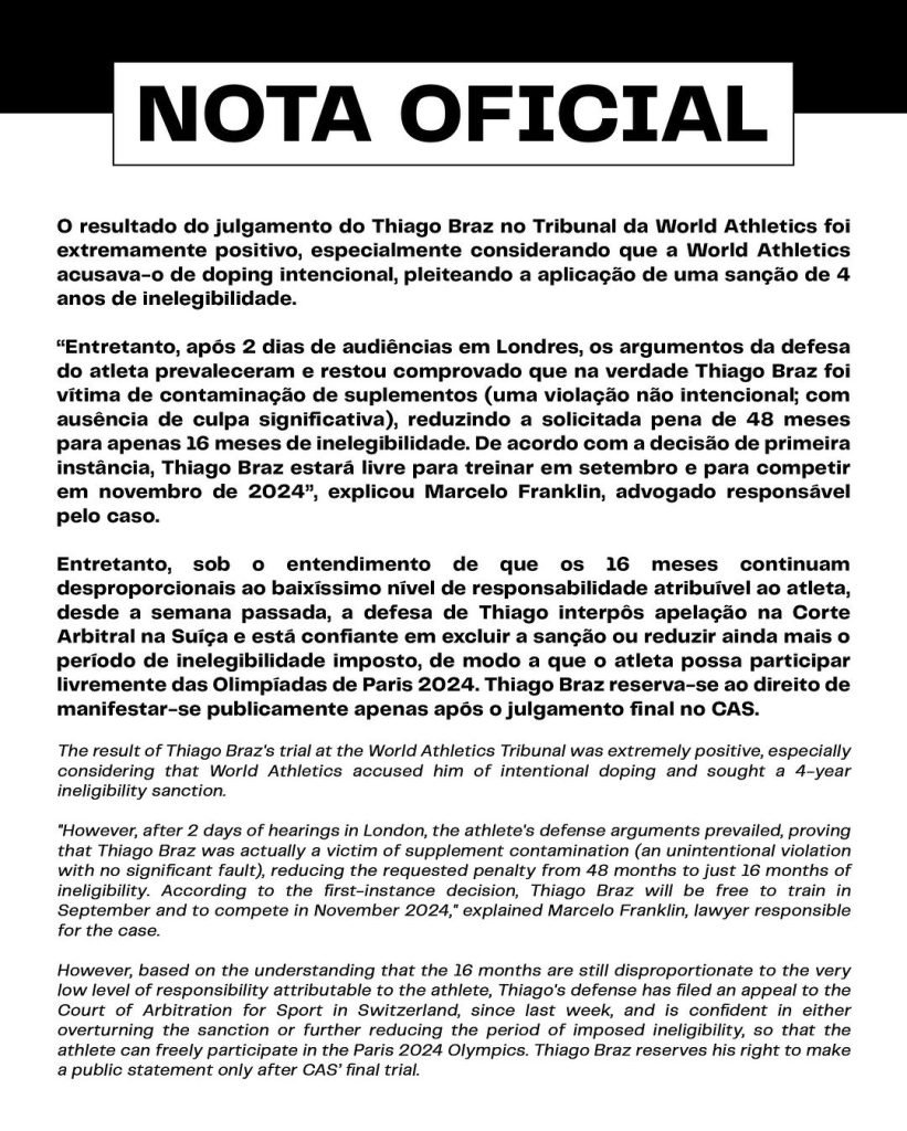 Nota oficial 