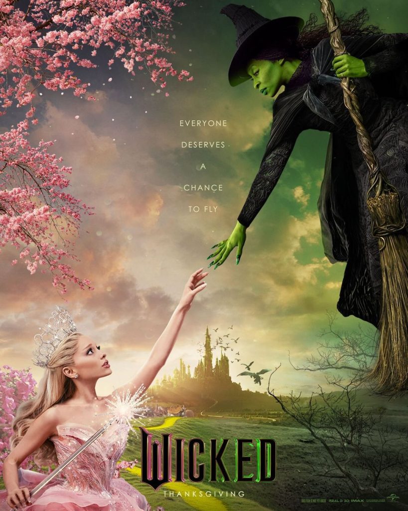 “Wicked”, estrelado por Ariana Grande e Cynthia Erivo, recebe trailer de tirar o fôlego