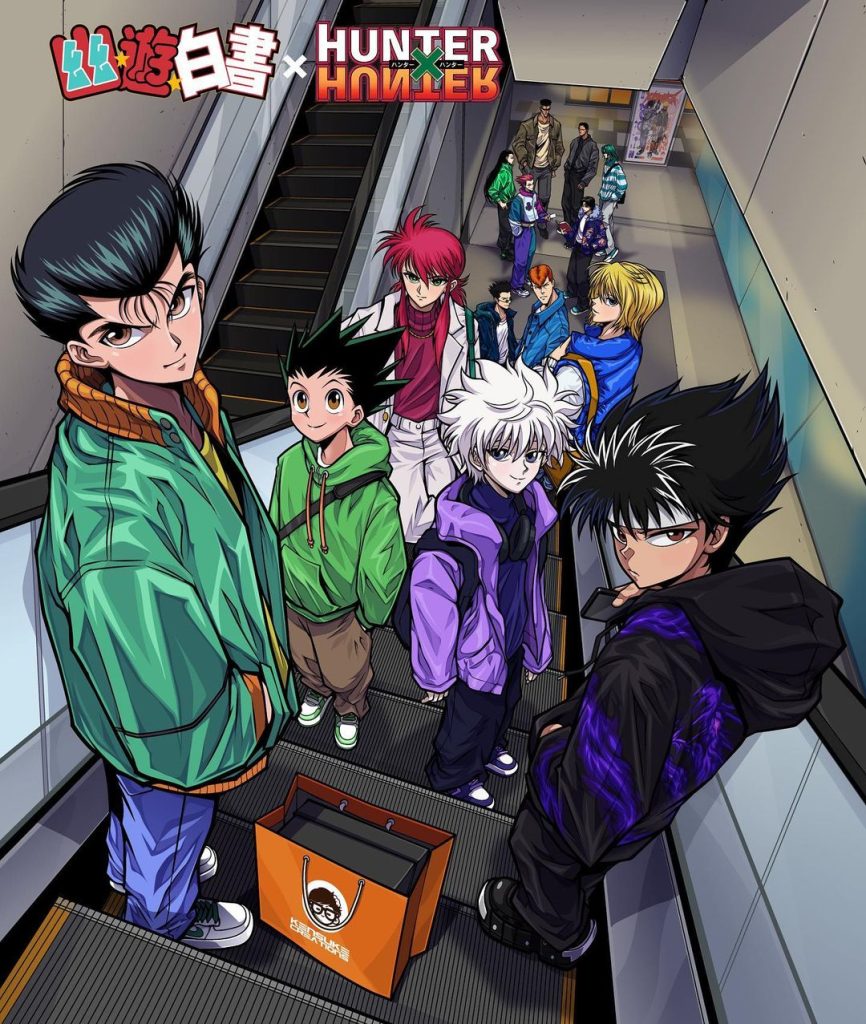 Personagens de "Yu Yu Hakusho" e "Hunter x Hunter" juntos