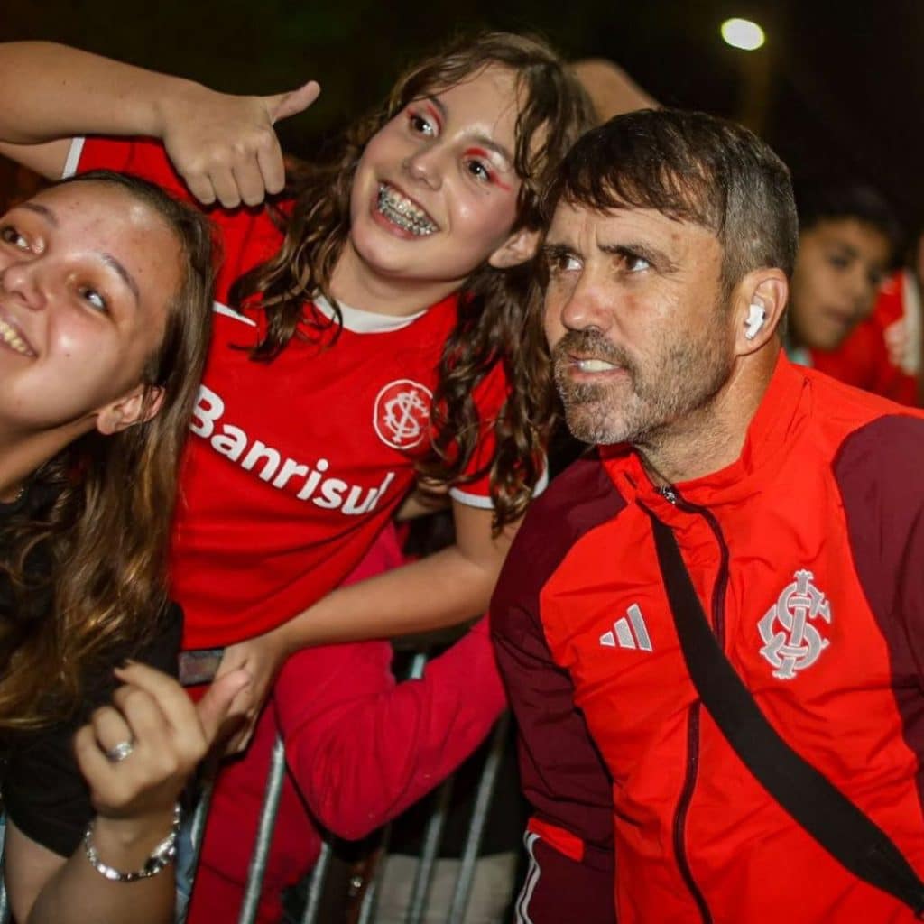 Eduardo Coudet chegando em Florianópolis