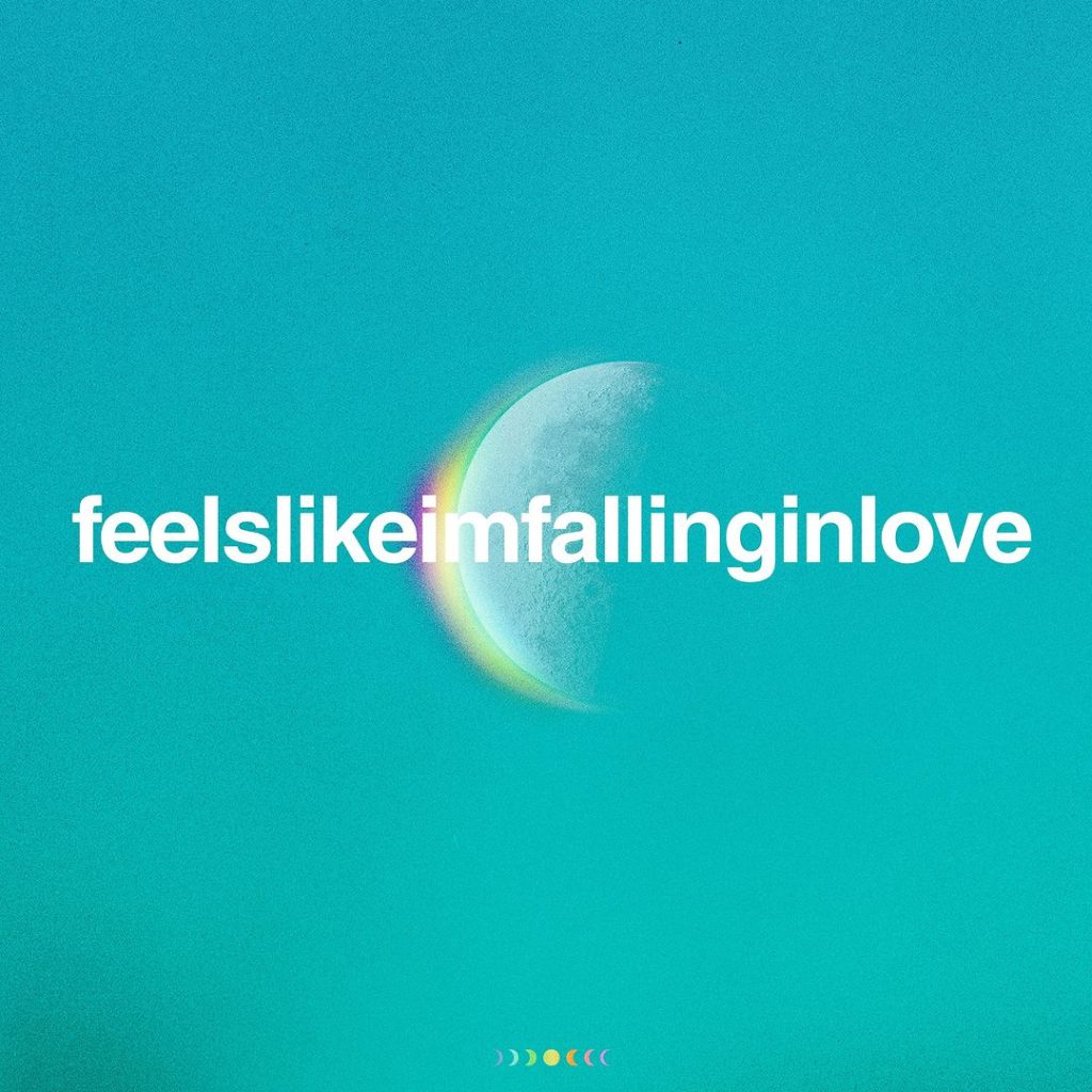 Imagem de divulgação do single "Feelslikeimfallinginlove"