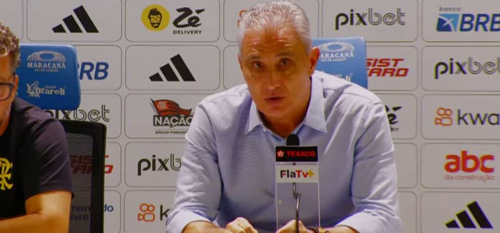 Tite na coletiva pós jogo