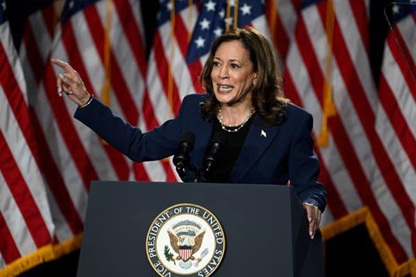 Kamala Harris em campanha