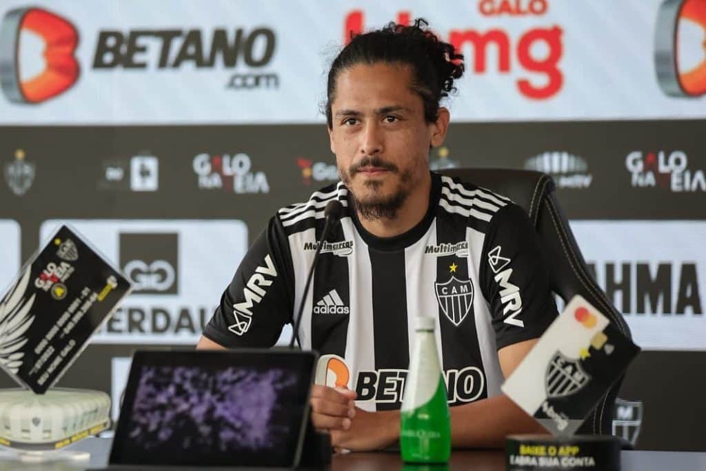 Lemos em sua apresentação no clube mineiro em 2023