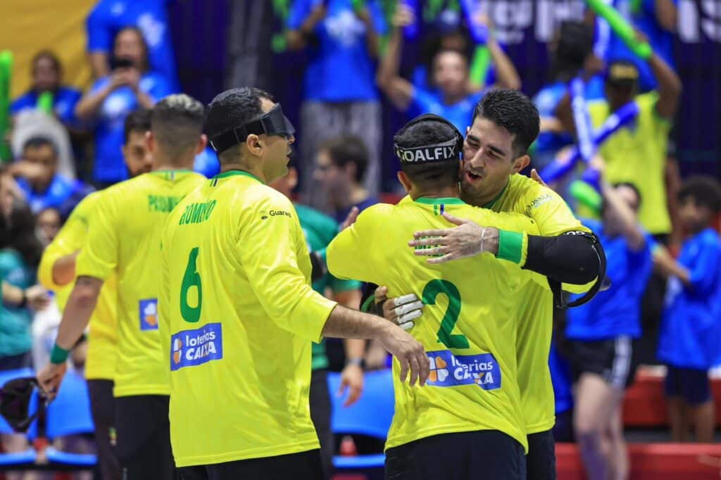 Brasileiros seguem invictos na modaludade de goalball e se mostram cada vez mais preparados para bicampeonato 