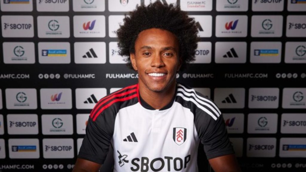 Willian pelo fulham na sua apresentação