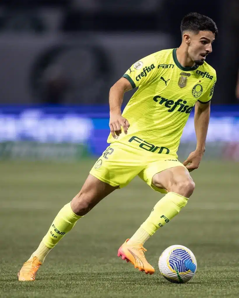 Flaco López durante jogo do Palmeiras