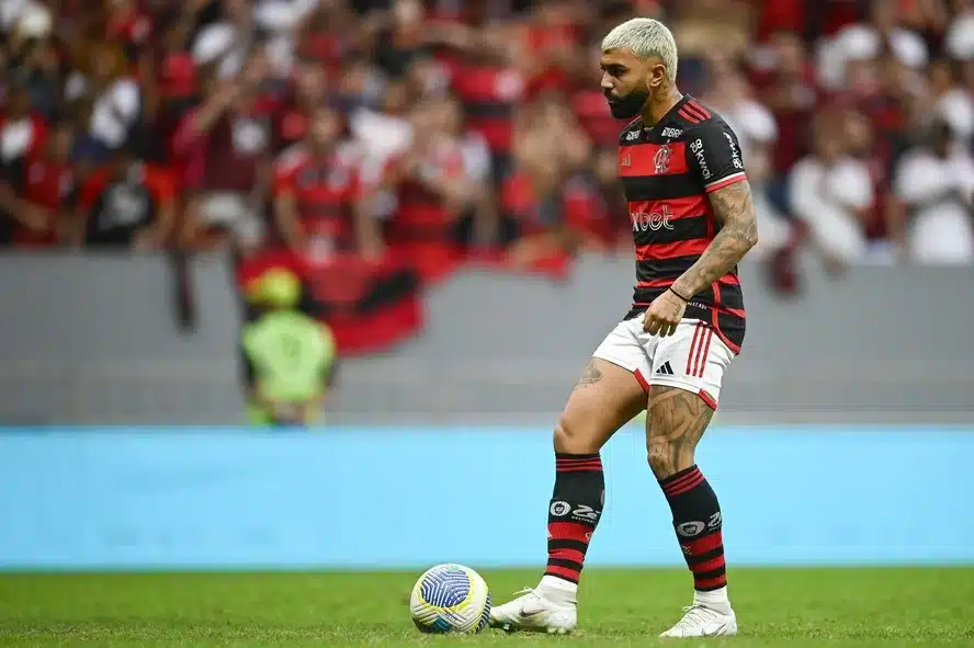 Gabigol em campo pelo Flamengo